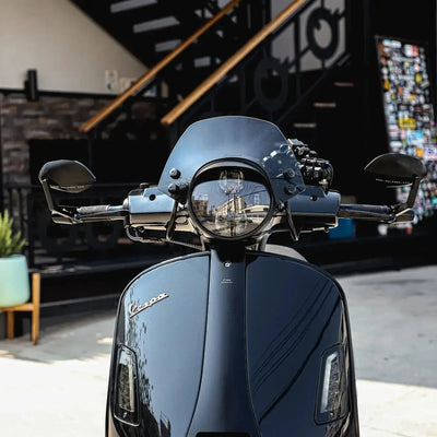 Mirror Handlebar Ends ZELIONI Oval Black | Vespa ET/LX/LXV/S/GTS/GTS Super/GTV Models Zelioni  Falan Parts