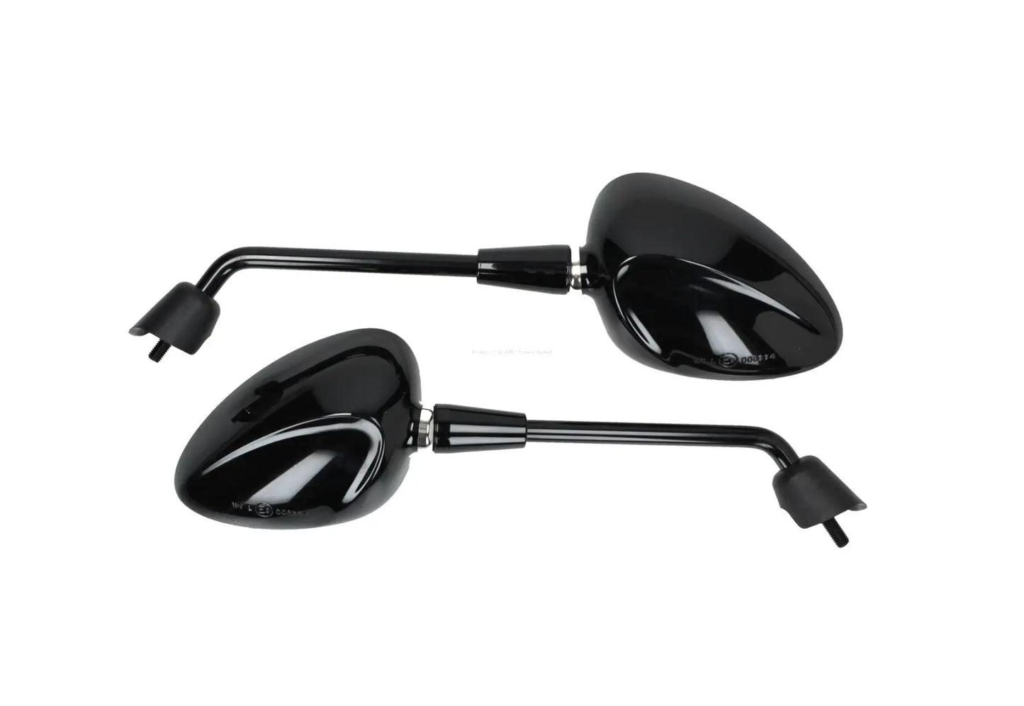 Mirror Set Gloss & Matt Black | Vespa Sprint 50-150cc 2T/4T FP Parts  Falan Parts
