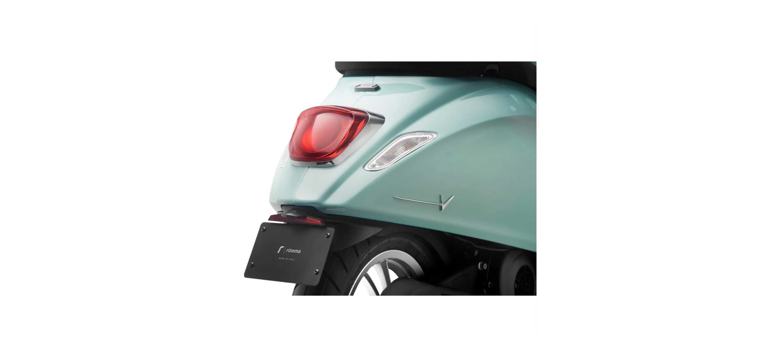 Rear Frieze Written Plate For Vespa 50 Special – Square Headlight Model – Italian Made