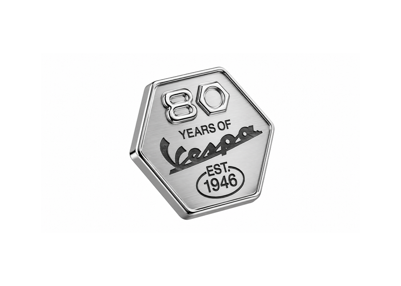 Badge PIAGGIO Vespa 80 Years Glove Box 2H007865 | Vespa GTS 310 cc 80 Years Piaggio  Falan Parts