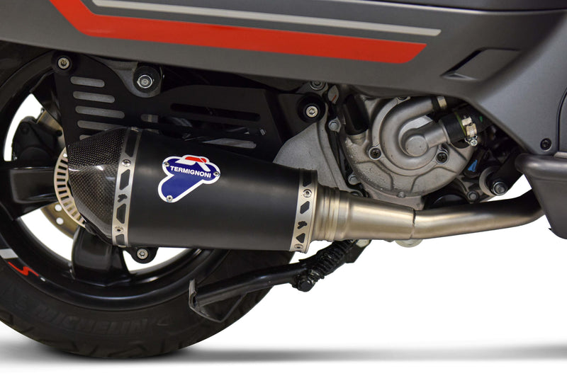 TERMIGNONI Relevance Conical Exhaust Black | Vespa GTS Models 300 HPE (`20-) E5 Termignoni  Falan Parts