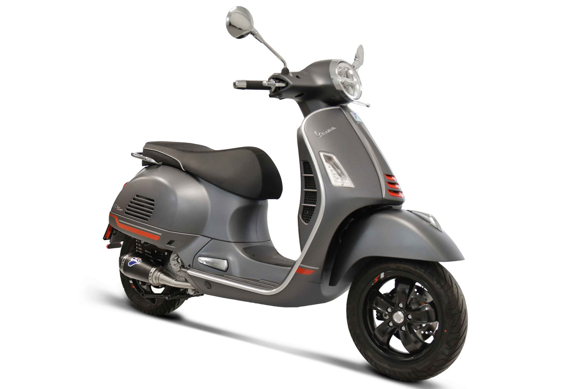 TERMIGNONI Relevance Conical Exhaust Black | Vespa GTS Models 300 HPE (`20-) E5 Termignoni  Falan Parts