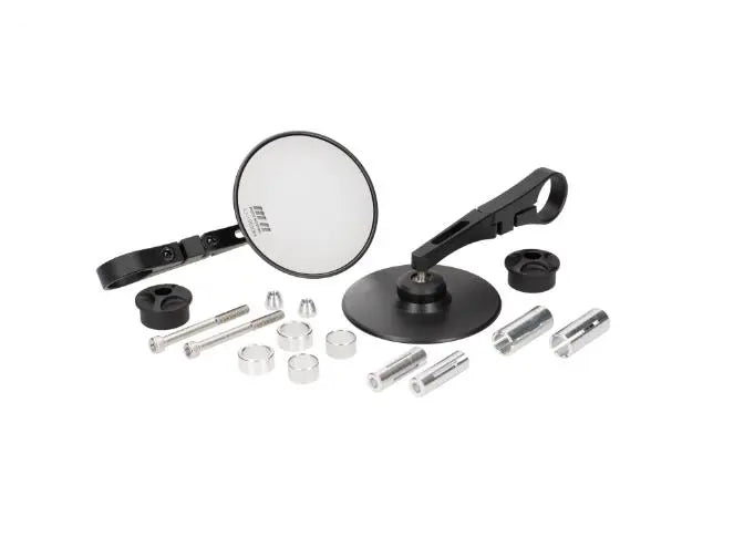 Bar-End Mirror Set MOTO NOSTRA 1409 Black | Vespa / Piaggio Universal MOTO NOSTRA  Falan Parts