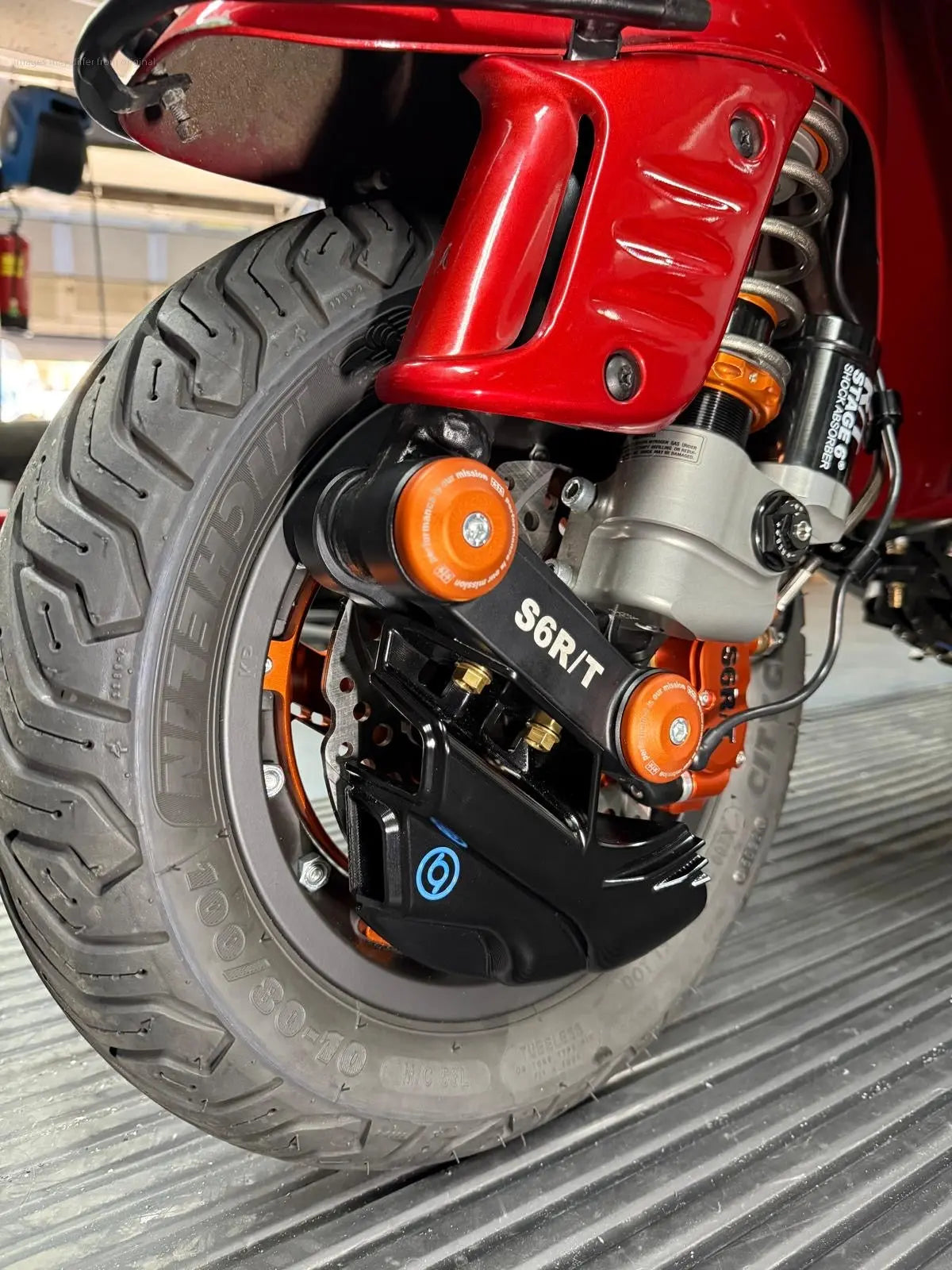 Race Duct-S6 CNC 1O1 Fábrica Negro | Vespa – Falan Parts