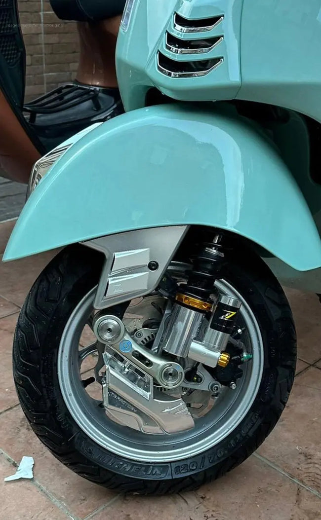 Race Duct-S6 CNC 1O1 Factory Silver | Vespa ET2/ET4/LX/LXV/S/946/GTS/GTS Super/GTV/GT 60/GT/GT L 50-300cc 2T/4T 1O1 Factory  Falan Parts