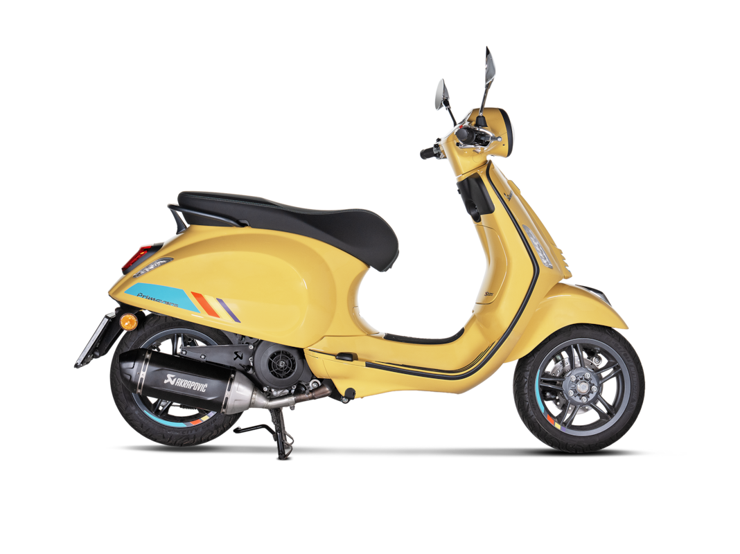 Racing Exhaust AKRAPOVIC Black Edition SLIP-ON | Vespa/PIAGGIO Primavera 125cc (`24-) Akrapovic  Falan Parts