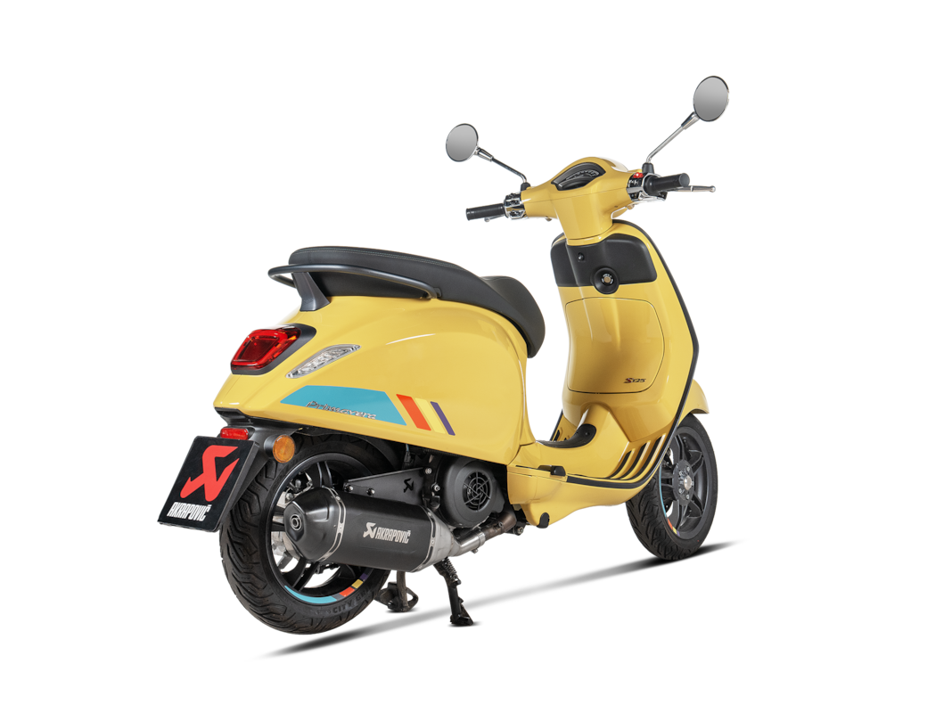 Racing Exhaust AKRAPOVIC Black Edition SLIP-ON | Vespa/PIAGGIO Primavera 125cc (`24-) Akrapovic  Falan Parts