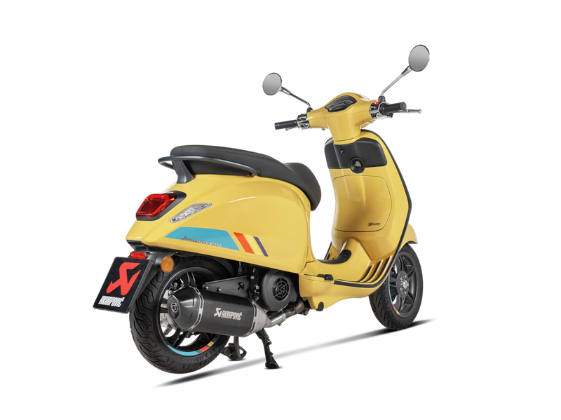Racing Exhaust AKRAPOVIC Black Edition SLIP-ON | Vespa/PIAGGIO Primavera 125cc (`24-) Akrapovic  Falan Parts