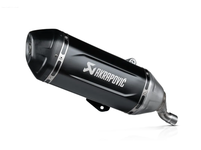 Racing Exhaust AKRAPOVIC SLIP-ON S-VE125SO4-HWSSBL | Vespa GTS/GTS Super/GTS Super Sport/GTS Supertech 125cc (`24-) Euro5+ Akrapovic  Falan Parts