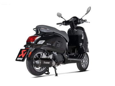Racing Exhaust AKRAPOVIC SLIP-ON S-VE125SO4-HWSSBL | Vespa GTS/GTS Super/GTS Super Sport/GTS Supertech 125cc (`24-) Euro5+ Akrapovic  Falan Parts