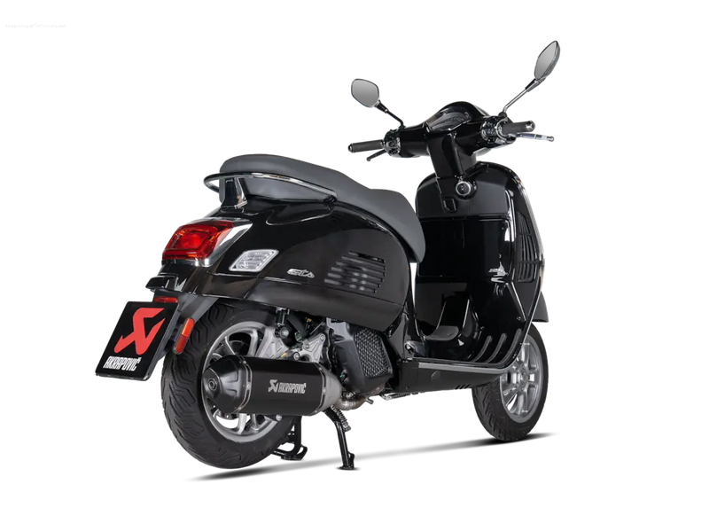 Racing Exhaust AKRAPOVIC SLIP-ON S-VE125SO4-HWSSBL | Vespa GTS/GTS Super/GTS Super Sport/GTS Supertech 125cc (`24-) Euro5+ Akrapovic  Falan Parts