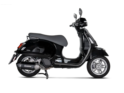 Racing Exhaust AKRAPOVIC SLIP-ON S-VE125SO4-HWSSBL | Vespa GTS/GTS Super/GTS Super Sport/GTS Supertech 125cc (`24-) Euro5+ Akrapovic  Falan Parts