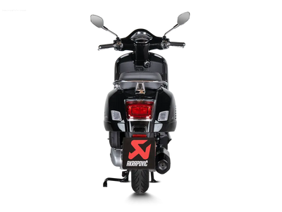 Racing Exhaust AKRAPOVIC SLIP-ON S-VE125SO4-HWSSBL | Vespa GTS/GTS Super/GTS Super Sport/GTS Supertech 125cc (`24-) Euro5+ Akrapovic  Falan Parts
