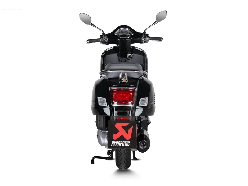 Racing Exhaust AKRAPOVIC SLIP-ON S-VE125SO4-HWSSBL | Vespa GTS/GTS Super/GTS Super Sport/GTS Supertech 125cc (`24-) Euro5+ Akrapovic  Falan Parts