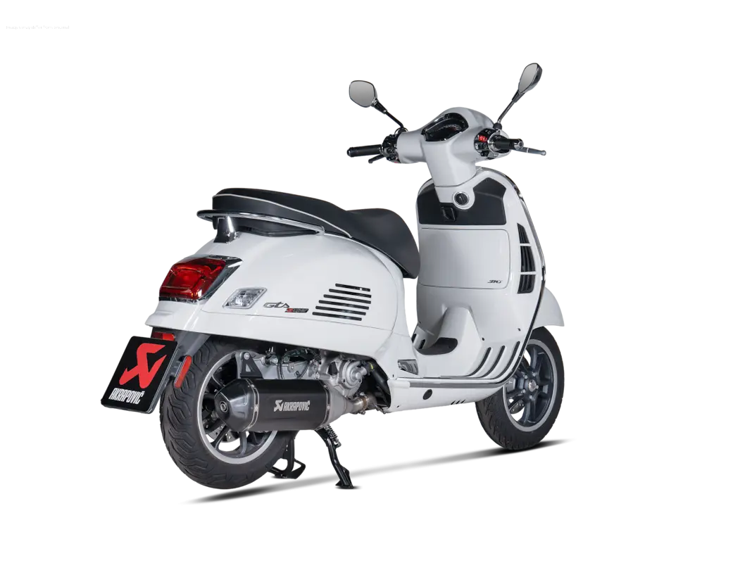 Racing Exhaust AKRAPOVIC "SLIP-ON" Black | Vespa GTS/GTS Super/GTS Super Sport/GTS Supertech 310cc HPE (`24-) Akrapovic  Falan Parts