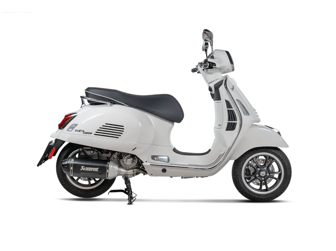 Racing Exhaust AKRAPOVIC "SLIP-ON" Black | Vespa GTS/GTS Super/GTS Super Sport/GTS Supertech 310cc HPE (`24-) Akrapovic  Falan Parts