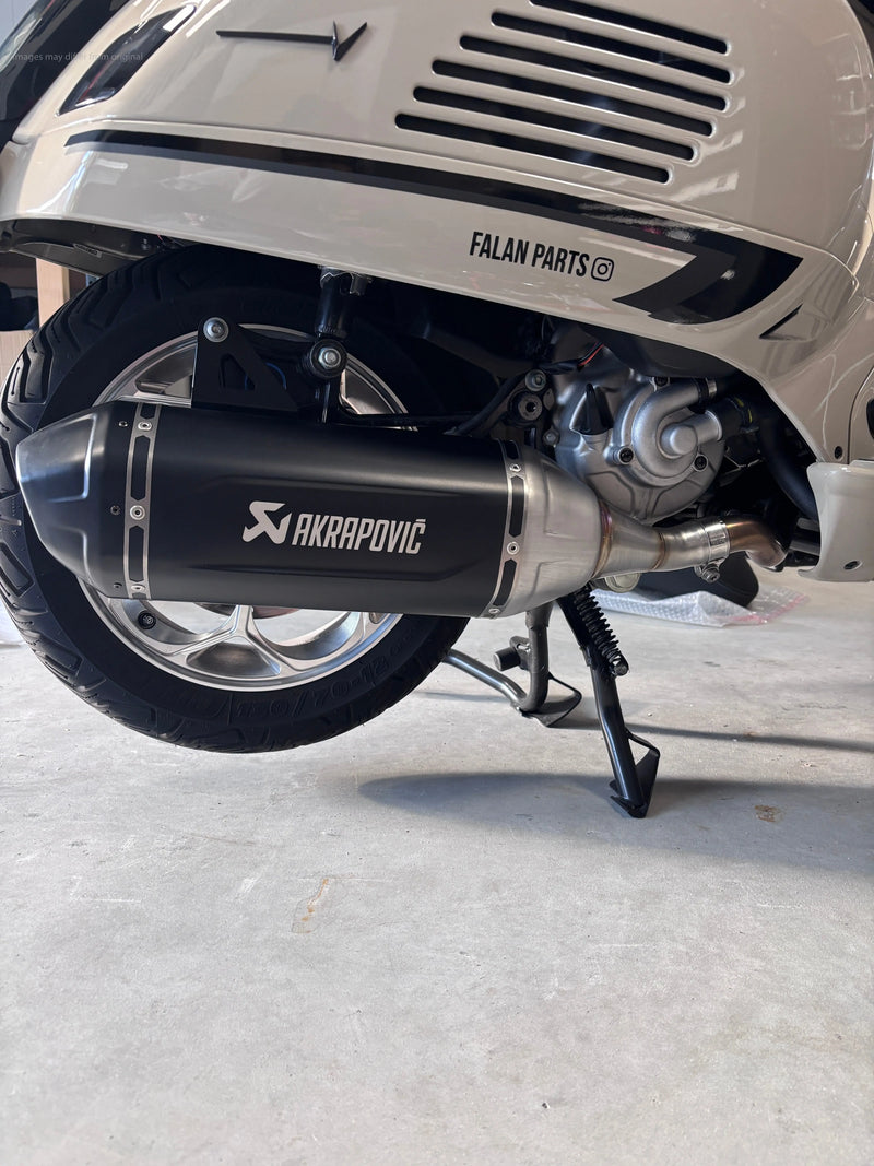 Racing Exhaust AKRAPOVIC "SLIP-ON" Black | Vespa GTS/GTS Super/GTS Super Sport/GTS Supertech 310cc HPE (`24-) Akrapovic  Falan Parts