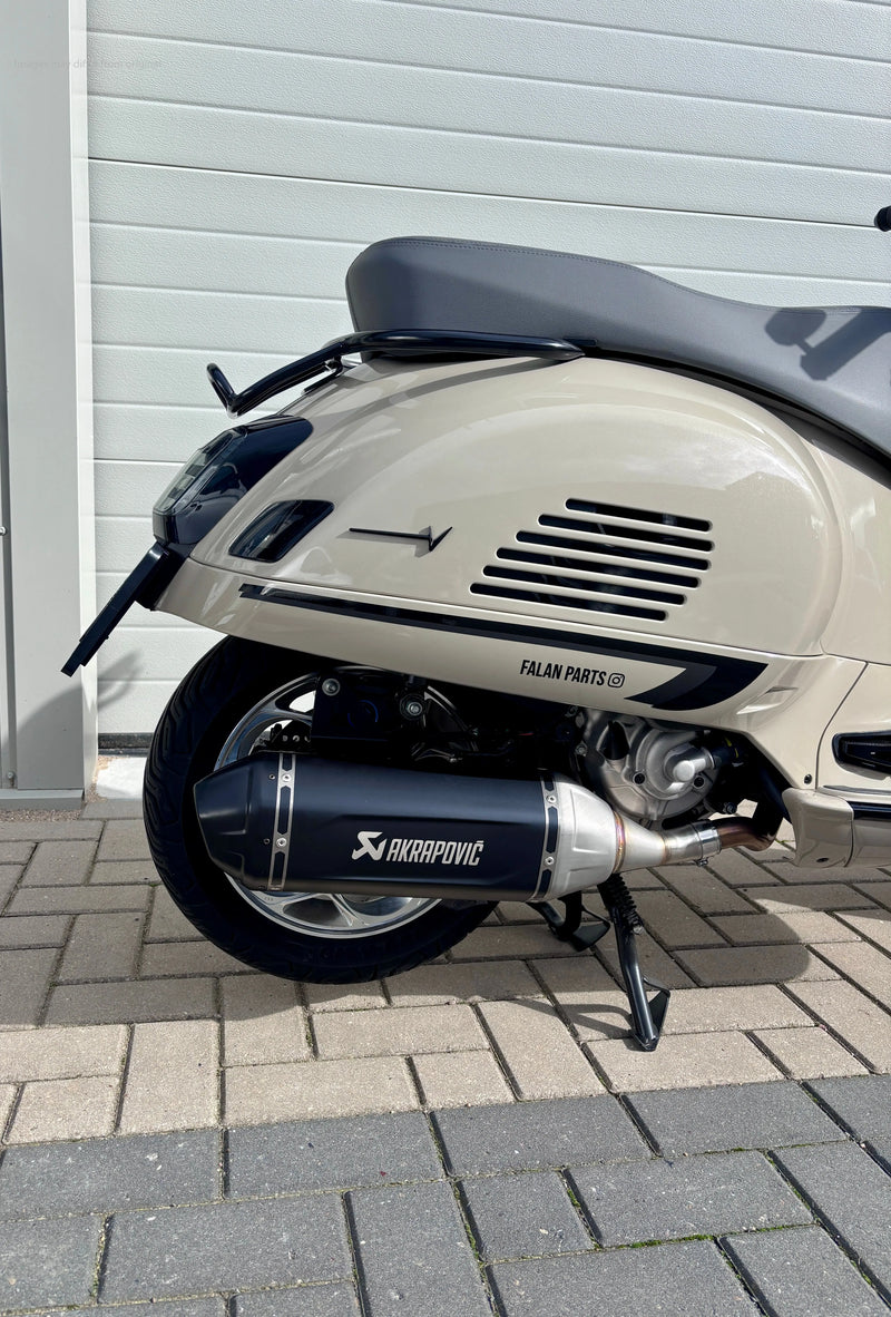 Racing Exhaust AKRAPOVIC "SLIP-ON" Black | Vespa GTS/GTS Super/GTS Super Sport/GTS Supertech 310cc HPE (`24-) Akrapovic  Falan Parts