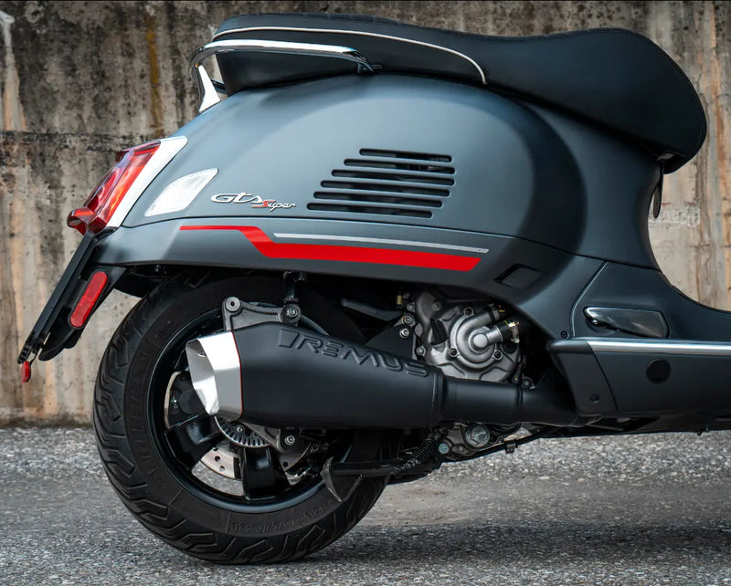 Racing Exhaust REMUS RS 2.0 | Vespa GTS Models HPE 300cc (`20-) E5 Remus  Falan Parts