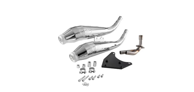 Racing Exhaust SIP Twin - Pipe | Vespa Primavera/Sprint 125-150cc i.e. 3V 4T AC for PIAGGIO 3V LEM (Euro3)/iGet (Euro4/Euro5) SIP  Falan Parts