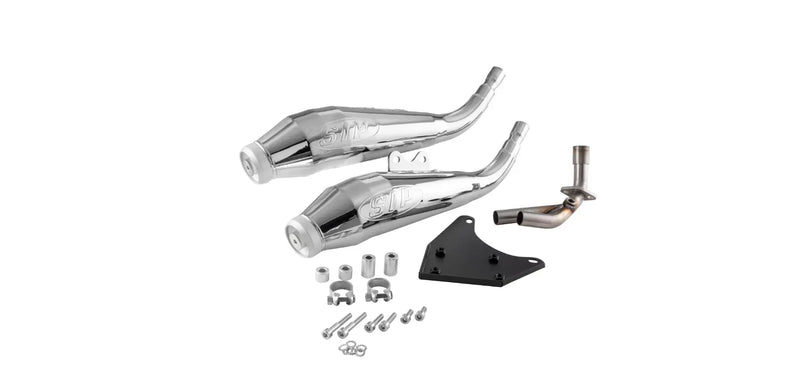 Racing Exhaust SIP Twin - Pipe | Vespa Primavera/Sprint 125-150cc i.e. 3V 4T AC for PIAGGIO 3V LEM (Euro3)/iGet (Euro4/Euro5) SIP  Falan Parts
