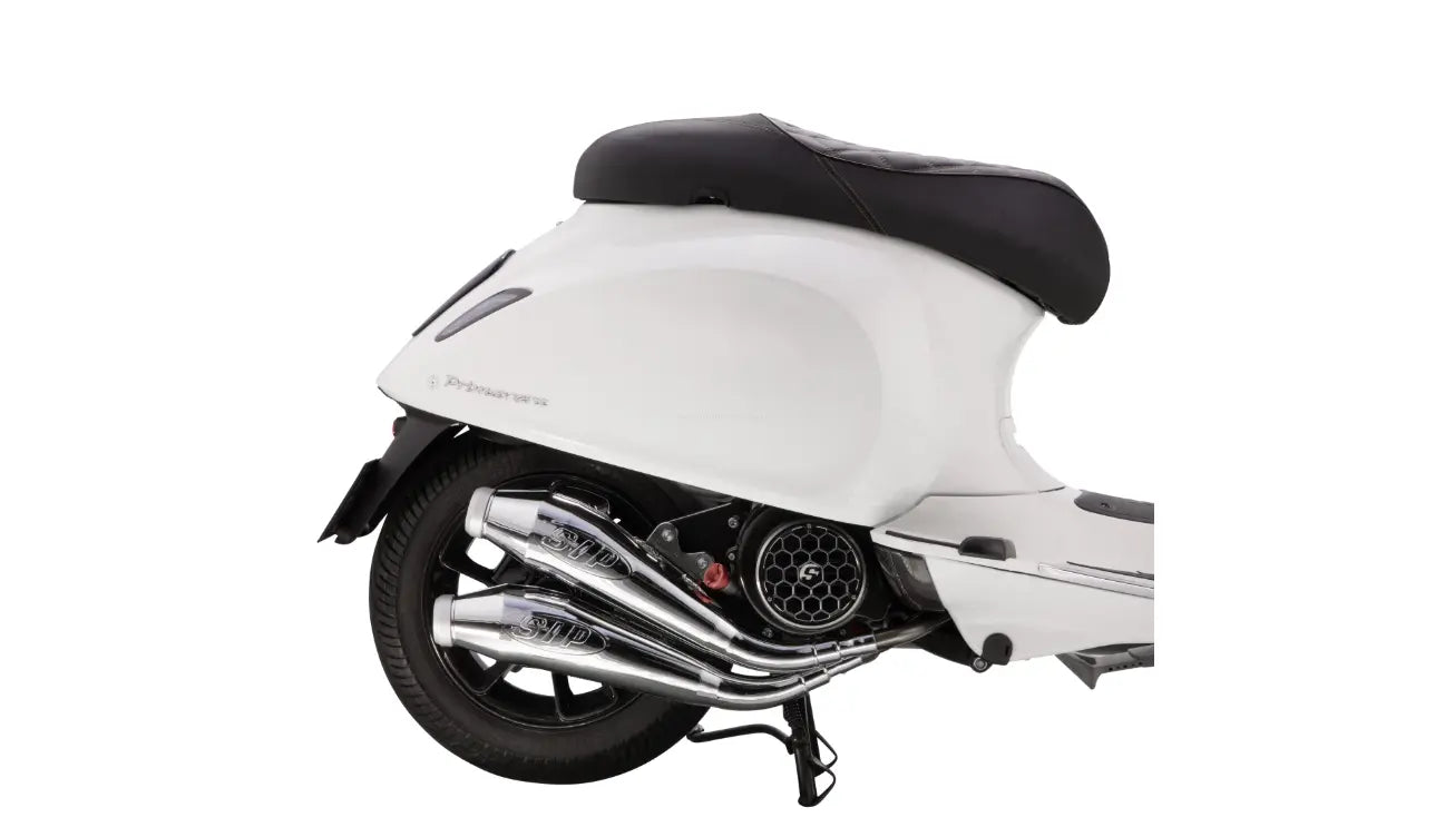 Racing Exhaust SIP Twin - Pipe | Vespa Primavera/Sprint 125-150cc i.e. 3V 4T AC for PIAGGIO 3V LEM (Euro3)/iGet (Euro4/Euro5) SIP  Falan Parts
