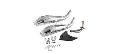 Racing Exhaust SIP Twin - Pipe | Vespa Primavera/Sprint 125-150cc i.e. 3V 4T AC for PIAGGIO 3V LEM (Euro3)/iGet (Euro4/Euro5) SIP  Falan Parts