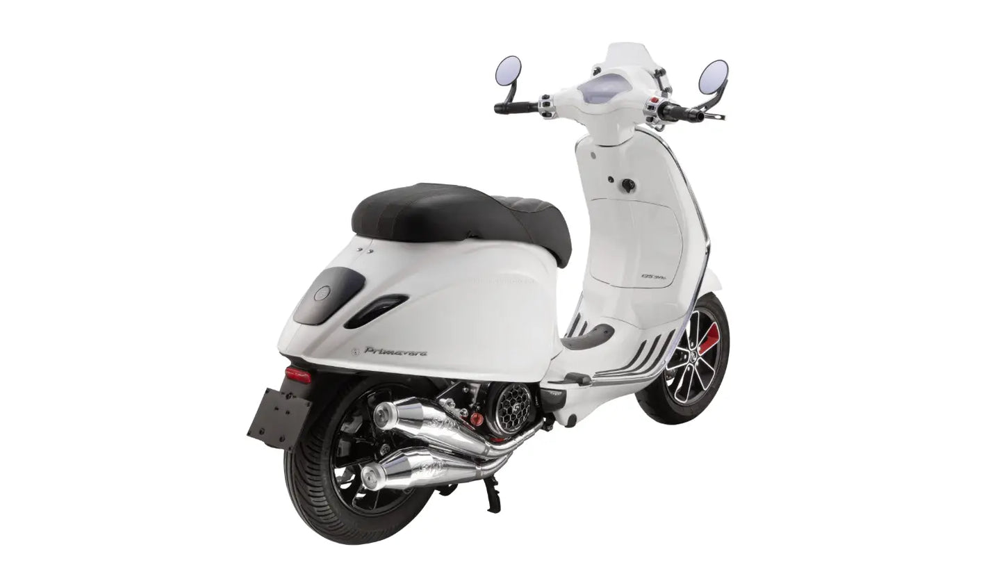 Racing Exhaust SIP Twin - Pipe | Vespa Primavera/Sprint 125-150cc i.e. 3V 4T AC for PIAGGIO 3V LEM (Euro3)/iGet (Euro4/Euro5) SIP  Falan Parts