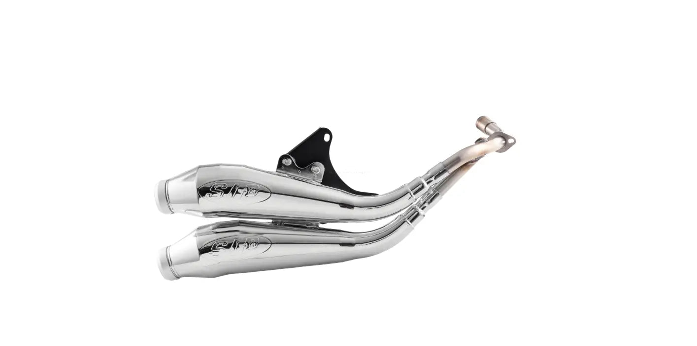 Racing Exhaust SIP Twin - Pipe | Vespa Primavera/Sprint 125-150cc i.e. 3V 4T AC for PIAGGIO 3V LEM (Euro3)/iGet (Euro4/Euro5) SIP  Falan Parts