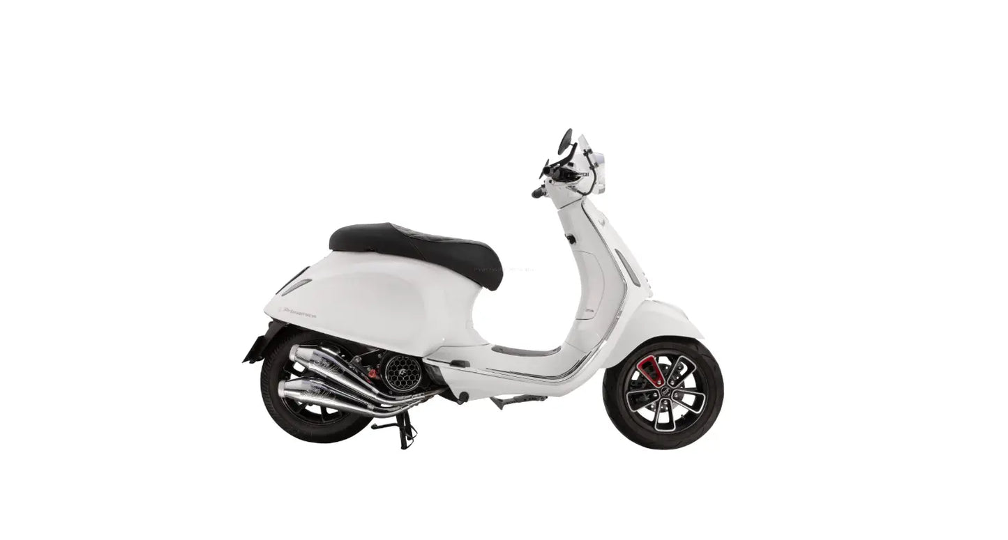 Racing Exhaust SIP Twin - Pipe | Vespa Primavera/Sprint 125-150cc i.e. 3V 4T AC for PIAGGIO 3V LEM (Euro3)/iGet (Euro4/Euro5) SIP  Falan Parts