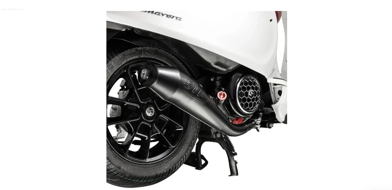 Racing Exhaust SIP | Vespa Primavera/Sprint 125-150ccm i.e. 3V 4T AC for PIAGGIO 3V LEM (Euro3)/iGet (Euro4/Euro5) Falan Parts  Falan Parts