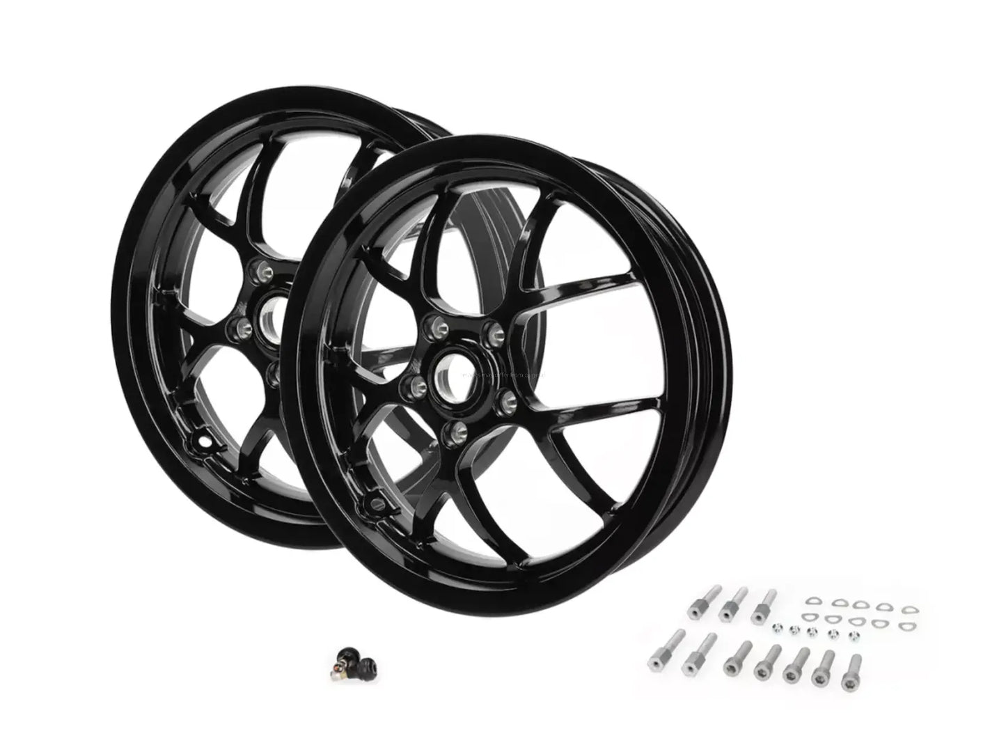 Rim Set BGM PRO SPORT 3.00-13" Gloss Black | Vespa GTS/GTV/GT/GT L 125-300cc BGM  Falan Parts