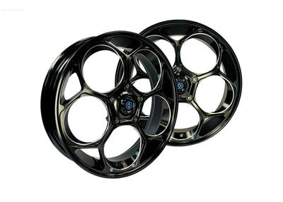 Rim Set CNC 1O1 Factory Limited ED-1 Black | Vespa GTS/GTS Super/GTV/GT 60/GT/GT L 125-300cc 1O1 Factory  Falan Parts