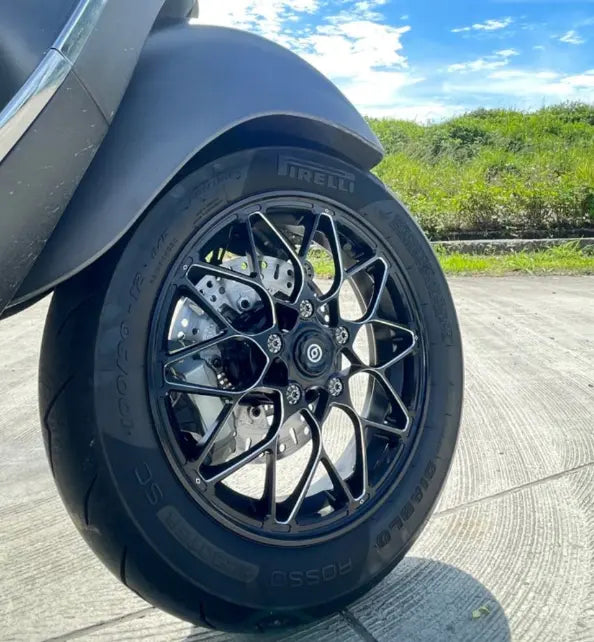 Rim Set CNC 1O1 Factory X.I.N Black | Vespa GTS/GTS Super/GTV/GT 60/GT/GT L 125-300cc 1O1 Factory  Falan Parts