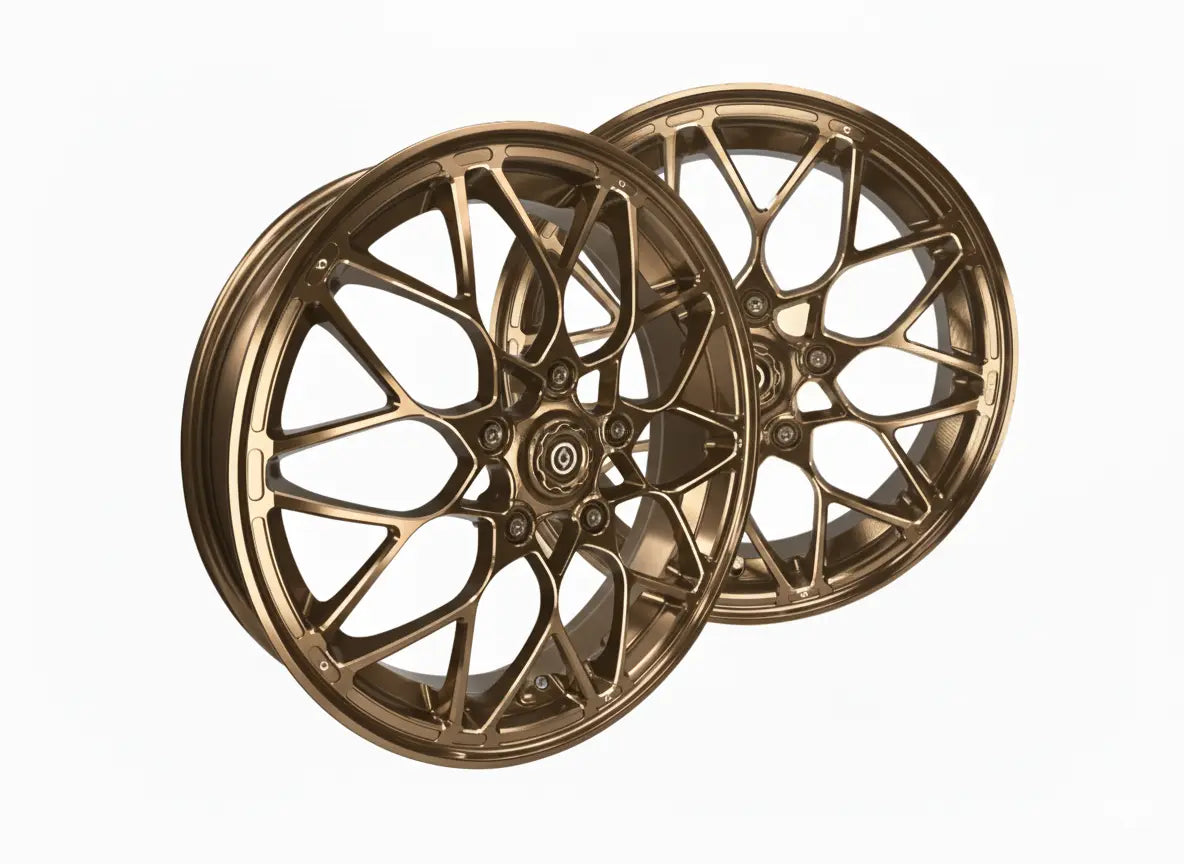 Rim Set CNC 1O1 Factory X.I.N Bronze | Vespa GTS/GTS Super/GTV/GT 60/GT/GT L 125-300cc 1O1 Factory  Falan Parts