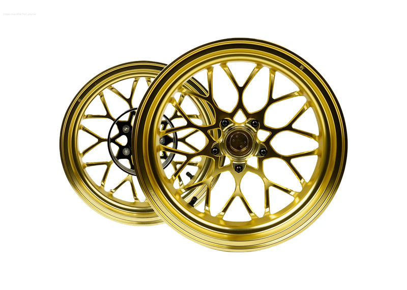 Rim Set CNC 1O1 Factory X.I.N Gold | Vespa GTS/GTS Super/GTV/GT 60/GT/GT L 125-300cc 1O1 Factory  Falan Parts