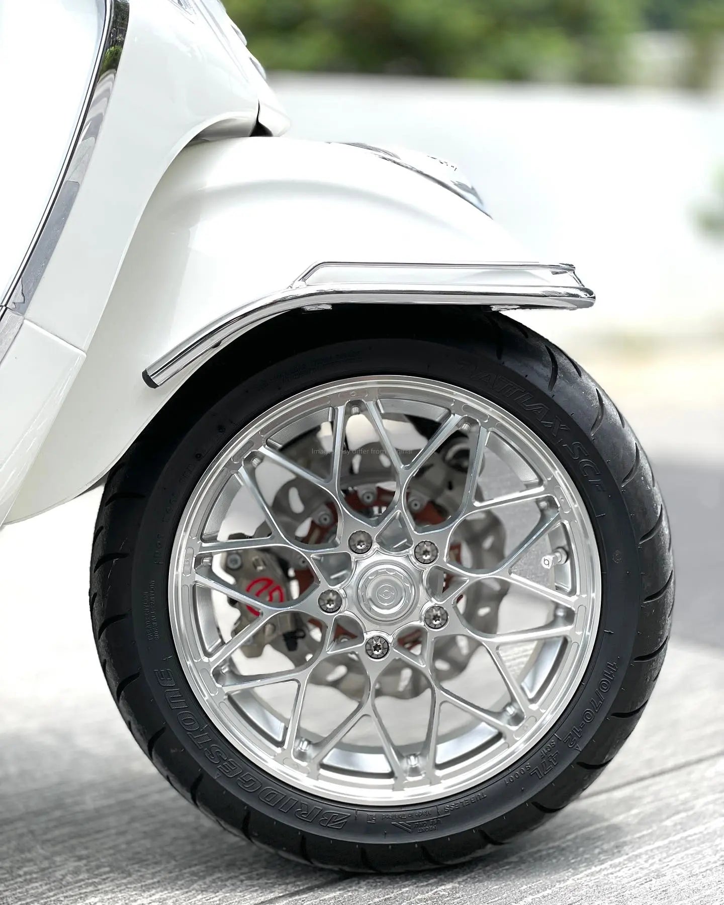 Vs Gts Rims Rim Set CNC 1O1 Factory X.I.N Silver | Vespa GTS/GTS Super/GTV/GT ...