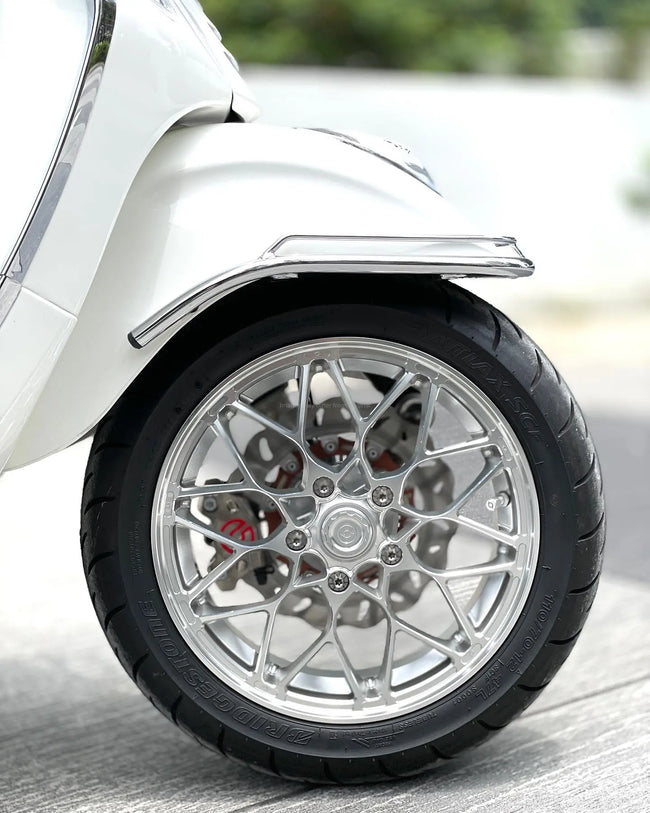 Rim Set CNC 1O1 Factory X.I.N Silver | Vespa GTS/GTS Super/GTV/GT 60/GT/GT L 125-300cc 1O1 Factory  Falan Parts