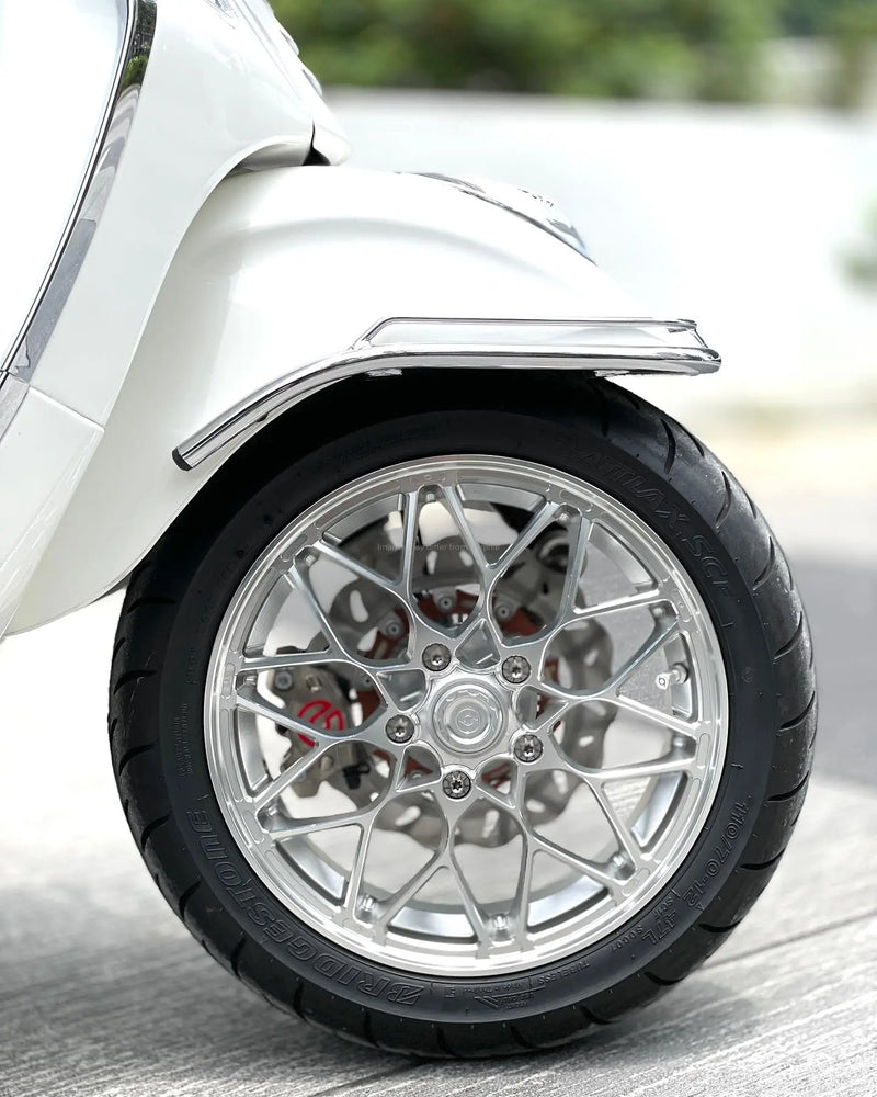 Rim Set CNC 1O1 Factory X.I.N Silver | Vespa GTS/GTS Super/GTV/GT 60/GT/GT L 125-300cc 1O1 Factory  Falan Parts