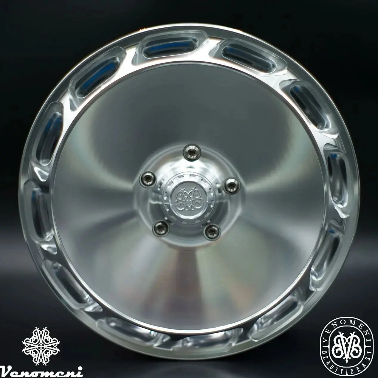 Rim Set CNC Venomeni BVB-SP2 Limited Silver | Vespa GTS/GTS Super/GTV/GT 60/GT/GT L 125-310cc Venomeni  Falan Parts