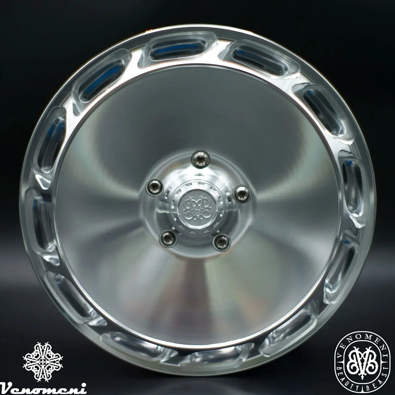 Rim Set CNC Venomeni BVB-SP2 Limited Silver | Vespa GTS/GTS Super/GTV/GT 60/GT/GT L 125-310cc Venomeni  Falan Parts