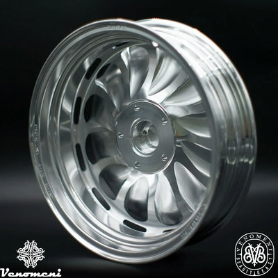 Rim Set CNC Venomeni BVB-SP2 Limited Silver | Vespa GTS/GTS Super/GTV/GT 60/GT/GT L 125-310cc Venomeni  Falan Parts