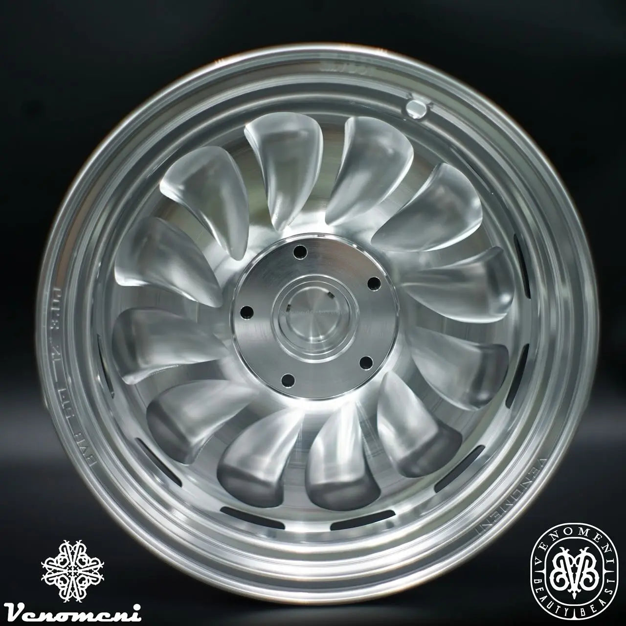 Rim Set CNC Venomeni BVB-SP2 Limited Silver | Vespa GTS/GTS Super/GTV/GT 60/GT/GT L 125-310cc Venomeni  Falan Parts