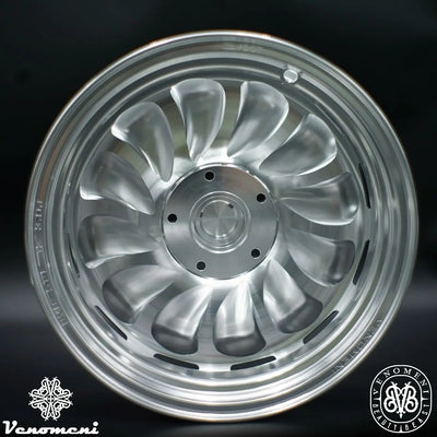 Rim Set CNC Venomeni BVB-SP2 Limited Silver | Vespa GTS/GTS Super/GTV/GT 60/GT/GT L 125-310cc Venomeni  Falan Parts