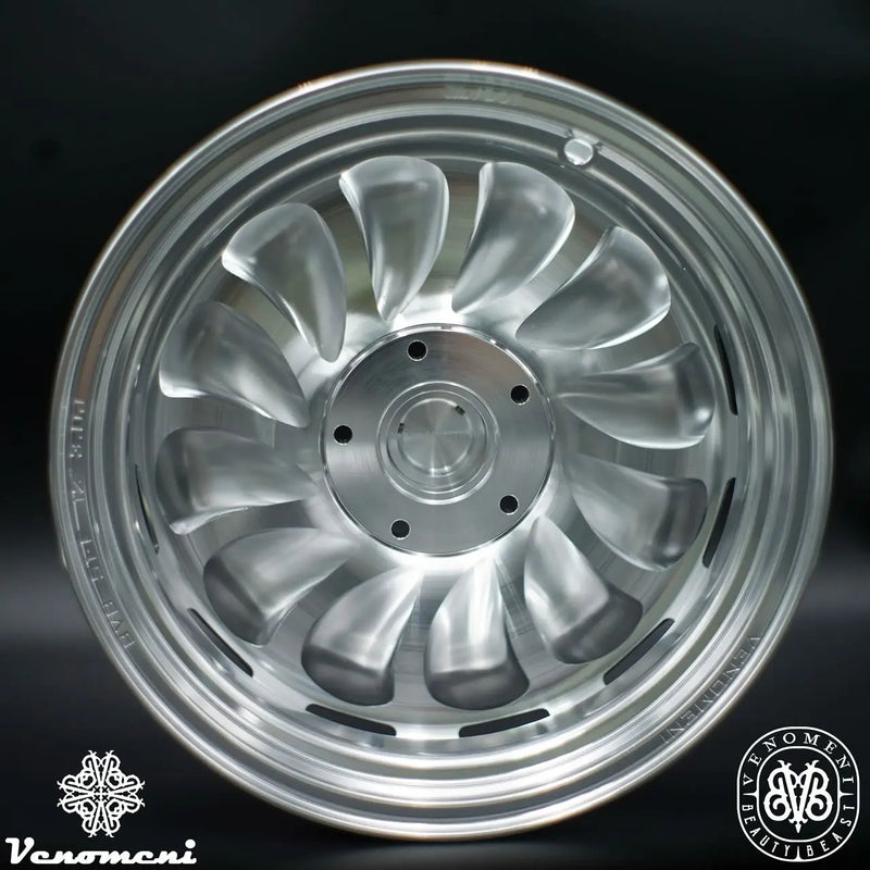 Rim Set CNC Venomeni BVB-SP2 Limited Silver | Vespa GTS/GTS Super/GTV/GT 60/GT/GT L 125-310cc Venomeni  Falan Parts