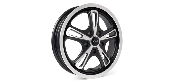 Rim Set SOCA R-AF Black 3.0x12 ET20 5x86 | Vespa GTS/GTS Super/GTV/GT 60/GT/GT L 125-300cc SOCA  Falan Parts