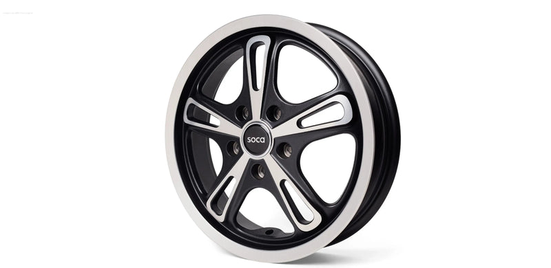 Rim Set SOCA R-AF Black 3.0x12 ET20 5x86 | Vespa GTS/GTS Super/GTV/GT 60/GT/GT L 125-300cc SOCA  Falan Parts