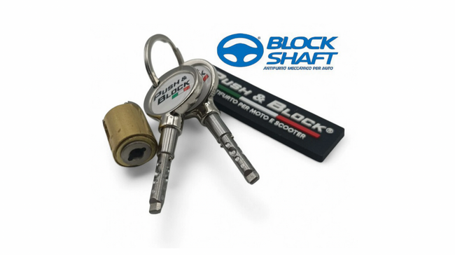 Security Lock PUSH & BLOCK centre stand silver | Vespa Primavera/Sprint 50ccm ('19-) sip  Falan Parts