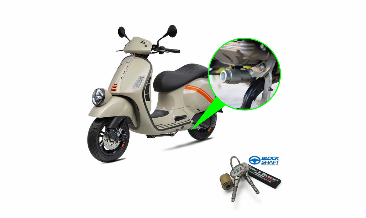 Security Lock PUSH & BLOCK centre stand silver Review now | Vespa GTS/GTS Super 125ccm ('22-) GTS/GTV 300/310ccm ('22-) sip  Falan Parts