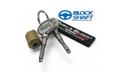 Security Lock PUSH & BLOCK centre stand silver | Vespa LX/Primavera/Sprint 125ccm ('05-) SIP  Falan Parts